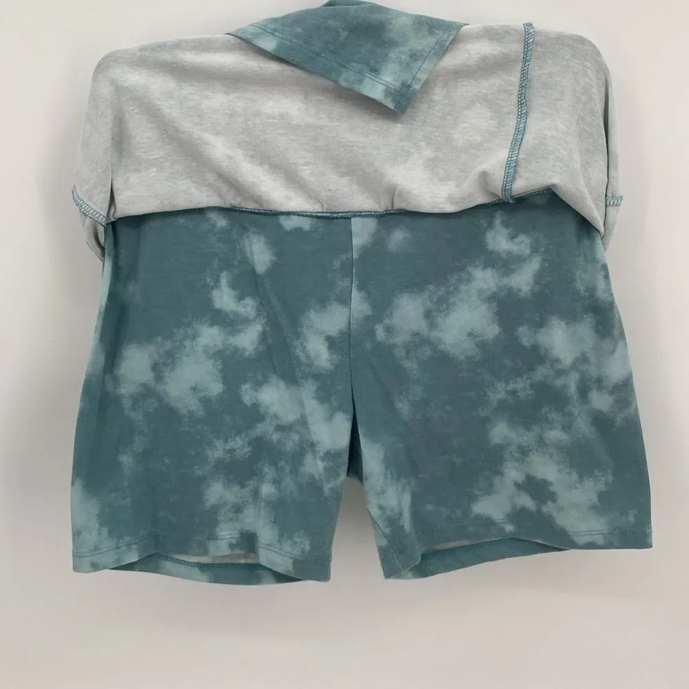 Wonder nation outfit girls green shirt & skort anything is possible XL 14/16
